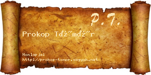 Prokop Tömör névjegykártya